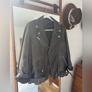 Madewell Oversized Leather Jacket